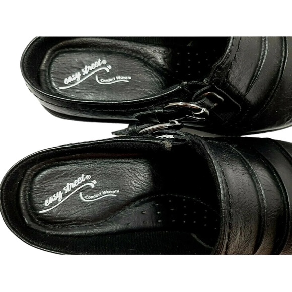 Easy Street Comfort Wave Black Clogs Mules Womens Shoes Size 11 - Picture 5 of 15